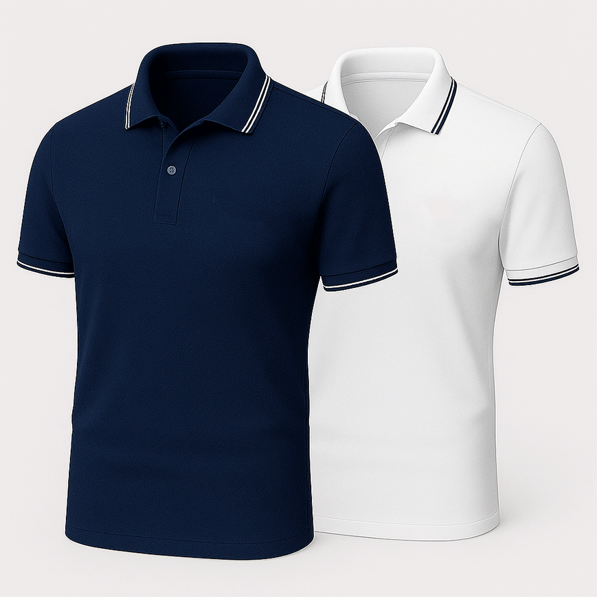 [BUY 1 GET 2] Premiere Polo Shirt Kit – 2 Premium Polos + Free Luxury Fragrance